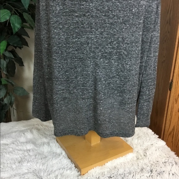 OLD Navy boyfriend gray/black/white marled long sleeve tee XL - Picture 3 of 10